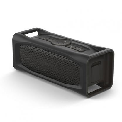 LifeProof Aquaphonics AQ10 Speaker - водоустойчив безжичен спийкър с микрофон и вградена батерия, зареждащ мобилни устройства (черен)
