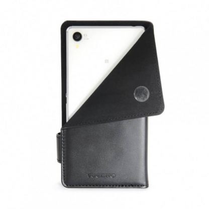 Tucano Universal Case Size L - универсален кожен калъф за смартфони размер L (черен) 5