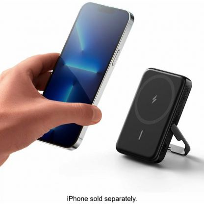 Външна батерия с USB-C порт и безжично зареждане с MagSafe (черен)  - Anker 322 Magnetic Battery MagGo, 5000 mAh 4