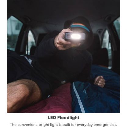 Външна батерия 2700 mAh с фенер и JumpStarter за автомобил - Mophie Powerstation GO Rugged Compact Car Jump Starter 2700 mAh (черен) 3