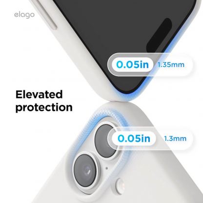 Силиконов (TPU) калъф с MagSafe за iPhone 17 - Elago Magnetic Soft Silicone Case (бял) 7