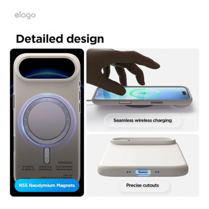 Силиконов (TPU) калъф с MagSafe за iPhone 17 Air - Elago Magnetic Soft Silicone Case (розов) 8