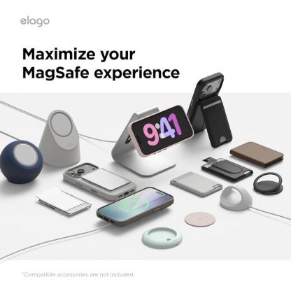 Кожен кейс с MagSafe за iPhone 17 Pro - Elago Magnetic Leather Case (черен) 6