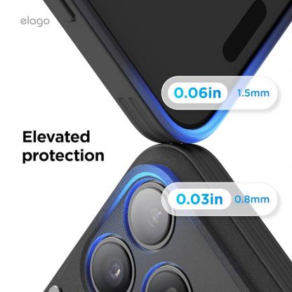 Хибриден удароустойчив кейс с MagSafe за iPhone 17 Pro - Elago MagSafe Armor Ring Stand Case (черен) 8