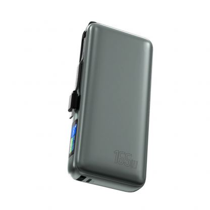 Външна батерия с USB-A и USB-C портове и вграден USB-C кабел - 4smarts Power Bank Enterprise 20000 mAh 165W (тъмносив) 3