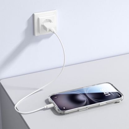 Хибриден удароустойчив кейс с MagSafe, стъклено покритие за дисплея и 20W захранване за iPhone 17 Air - 4smarts 3-in-1 Premium MagSafe Starter Set (прозрачен) 4