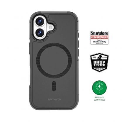 Хибриден удароустойчив кейс с MagSafe за iPhone 17 Air - 4smarts Defend MagSafe Case (черен) 2
