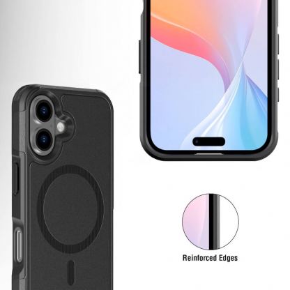 Хибриден удароустойчив кейс с MagSafe за iPhone 17 Air - 4smarts Defend MagSafe Case (черен) 7