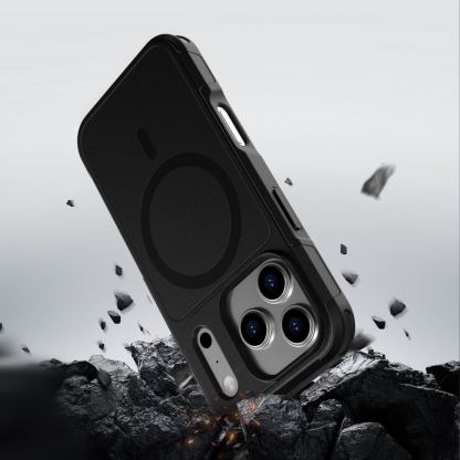 Хибриден удароустойчив кейс с MagSafe за iPhone 17 Pro - 4smarts Defend MagSafe Case (черен) 4