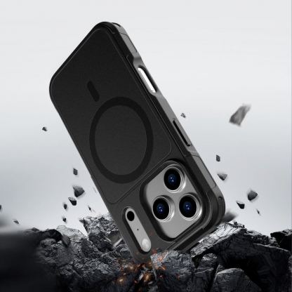 Хибриден удароустойчив кейс с MagSafe за iPhone 17 Pro Max - 4smarts Defend MagSafe Case (черен) 4