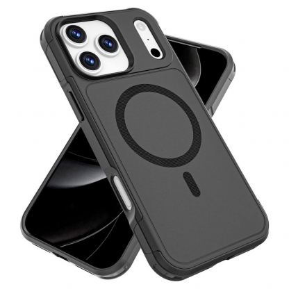 Хибриден удароустойчив кейс с MagSafe за iPhone 17 Pro Max - 4smarts Defend MagSafe Case (черен) 10