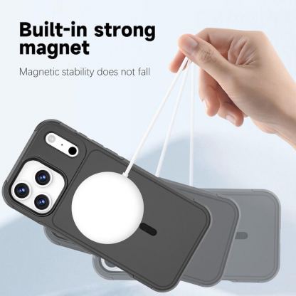 Хибриден удароустойчив кейс с MagSafe за iPhone 17 Pro Max - 4smarts Defend MagSafe Case (черен) 11