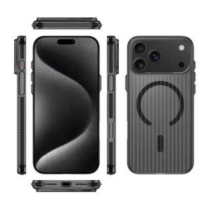 Поликарбонатов кейс с MagSafe за iPhone 17 Pro Max - 4smarts Aero Magnetic Design Case (черен) 2