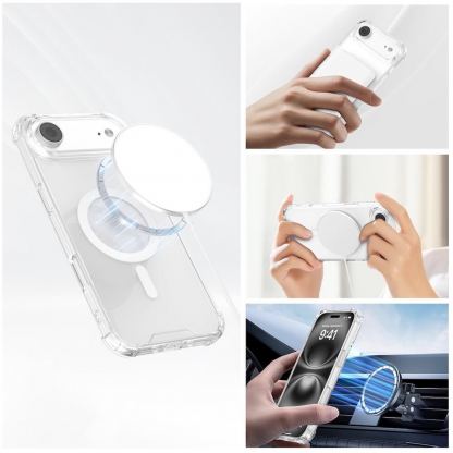 Хибриден удароустойчив кейс с MagSafe за iPhone 17 Air - 4smarts Hybrid Ibiza MagSafe Case (прозрачен) 4