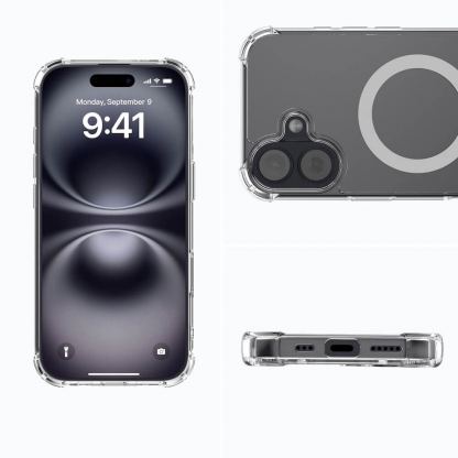 Хибриден удароустойчив кейс с MagSafe за iPhone 17 - 4smarts Hybrid Ibiza MagSafe Case (прозрачен) 7