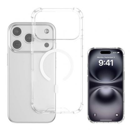Хибриден удароустойчив кейс с MagSafe за iPhone 17 Pro Max - 4smarts Hybrid Ibiza MagSafe Case (прозрачен) 2