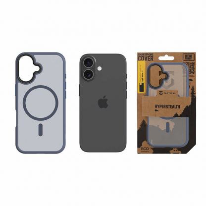 Хибриден удароустойчив кейс с MagSafe за iPhone 17 (тъмносин)  - Tactical MagForce Hyperstealth Cover 3