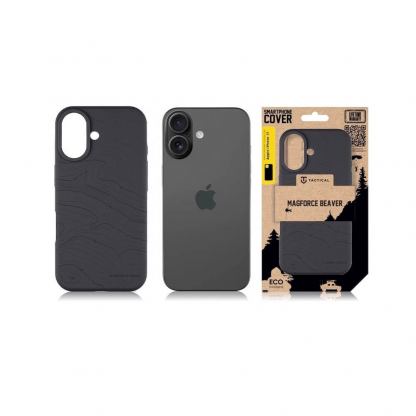 Силиконов калъф с MagSafe за iPhone 17 - Tactical MagForce Beaver Silicone Cover (черен) 5