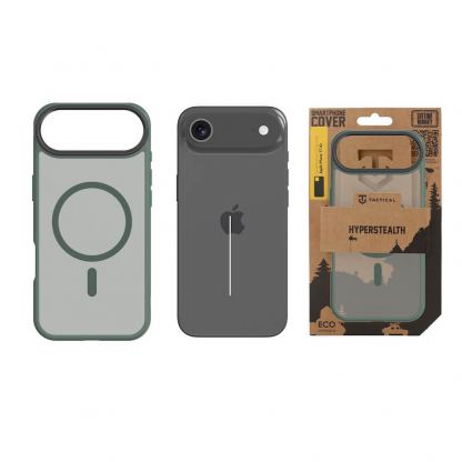 Хибриден удароустойчив кейс с MagSafe за iPhone 17 Air - Tactical MagForce Hyperstealth Cover (тъмнозелен) 3