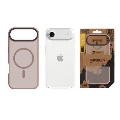 Хибриден удароустойчив кейс с MagSafe за iPhone 17 Air - Tactical MagForce Hyperstealth Cover (розово злато) 3