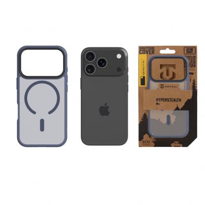 Хибриден удароустойчив кейс с MagSafe за iPhone 17 Pro - Tactical MagForce Hyperstealth Cover (тъмносин) 3