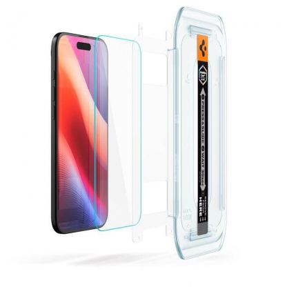 1 брой стъклено защитно покритие за дисплея на iPhone 17 Air - Spigen Glas.tR EZ Fit Tempered Glass 1 Pack (прозрачен) (bulk) 5