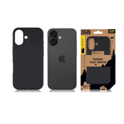 Силиконов калъф с MagSafe за iPhone 17 - Tactical MagForce Velvet Smoothie Cover (черен) 5