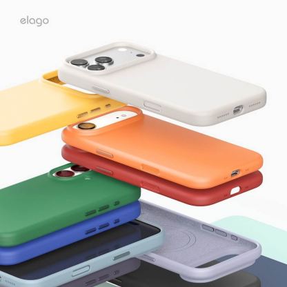 Силиконов (TPU) калъф с MagSafe за iPhone 17 - Elago Magnetic Soft Silicone Case (тъмносин) 9