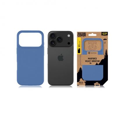 Силиконов калъф с MagSafe за iPhone 17 Pro - Tactical MagForce Velvet Smoothie Cover (син) 5
