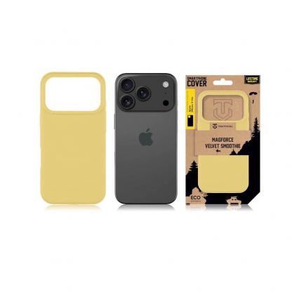 Силиконов калъф с MagSafe за iPhone 17 Pro - Tactical MagForce Velvet Smoothie Cover (жълт) 5