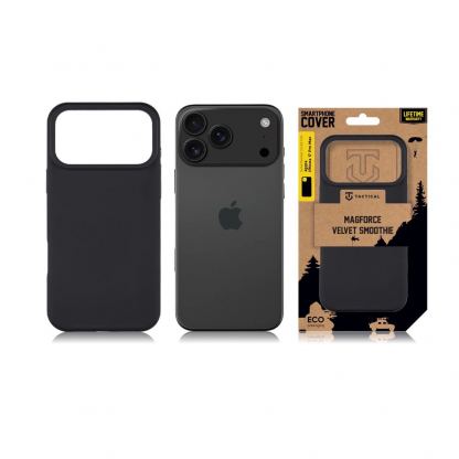 Силиконов калъф с MagSafe за iPhone 17 Pro Max - Tactical MagForce Velvet Smoothie Cover (черен) 5