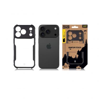 Хибриден удароустойчив кейс за iPhone 17 Pro - Tactical Quantum Stealth Hybrid Case (черен-прозрачен) 3