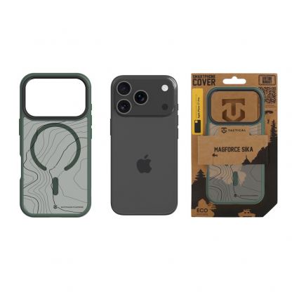 Хибриден удароустойчив кейс с MagSafe за iPhone 17 Pro - Tactical MagForce Hyperstealth Sika Cover (тъмнозелен) 3