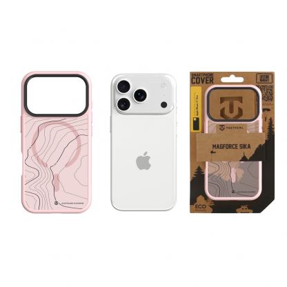Хибриден удароустойчив кейс с MagSafe за iPhone 17 Pro - Tactical MagForce Hyperstealth Sika Cover (розов) 3
