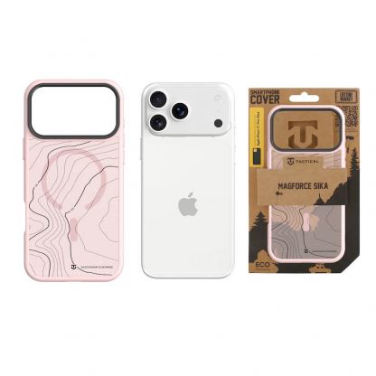 Хибриден удароустойчив кейс с MagSafe за iPhone 17 Pro Max - Tactical MagForce Hyperstealth Sika Cover (розов) 3