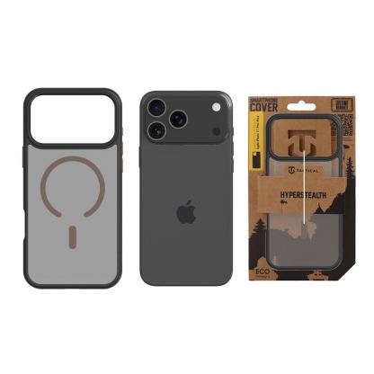 Хибриден удароустойчив кейс с MagSafe за iPhone 17 Pro Max - Tactical MagForce Hyperstealth 2.0 Cover (черен-кафяв) 3