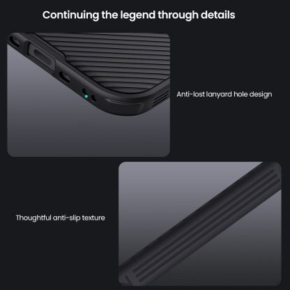 Хибриден удароустойчив кейс за iPhone 17 Air - Nillkin CamShield Pro Hard Case (черен) 6