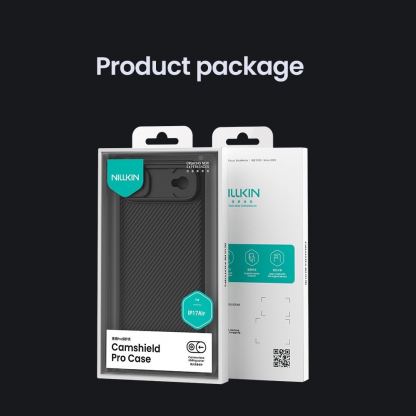 Хибриден удароустойчив кейс за iPhone 17 Air - Nillkin CamShield Pro Hard Case (черен) 8