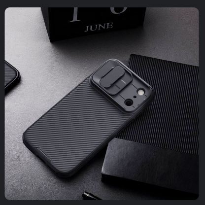 Хибриден удароустойчив кейс за iPhone 17 Pro - Nillkin CamShield Pro Hard Case (черен) 8