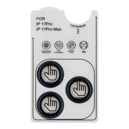 Предпазни стъклени лещи за камерата на iPhone 17 Pro, iPhone 17 Pro Max - OBALME Tempered Glass Camera Lens Protector (син) 3