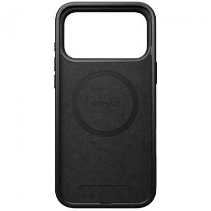 Кожен (естествена кожа) кейс с MagSafe за iPhone 17 Pro Max - Nomad Modern Leather MagSafe Case (черен) 5