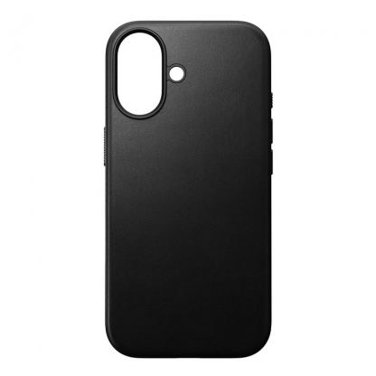 Кожен (естествена кожа) кейс с MagSafe за iPhone 17 - Nomad Modern Leather MagSafe Case (черен) 2