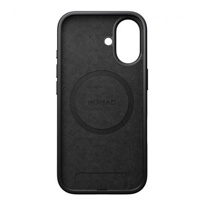 Кожен (естествена кожа) кейс с MagSafe за iPhone 17 - Nomad Modern Leather MagSafe Case (черен) 5