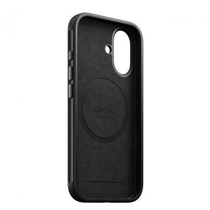 Кожен (естествена кожа) кейс с MagSafe за iPhone 17 - Nomad Modern Leather MagSafe Case (черен) 6