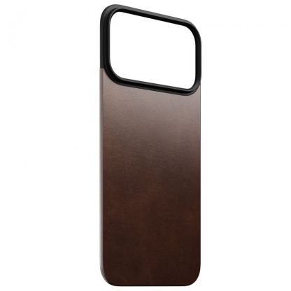 Магнитен кожен (естествена кожа) гръб с MagSafe за iPhone 17 Pro Max - Nomad Magnetic Horween Leather Back (кафяв) 4