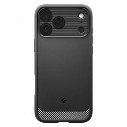 Удароустойчив силиконов (TPU) калъф с MagSafe за iPhone 17 Pro - Spigen Rugged Armor MagSafe Case  (черен) 2