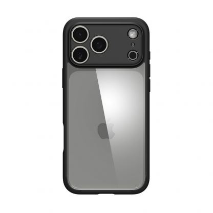 Хибриден кейс с висока степен на защита за iPhone 17 Pro - Spigen Ultra Hybrid Case (черен-прозрачен) 2