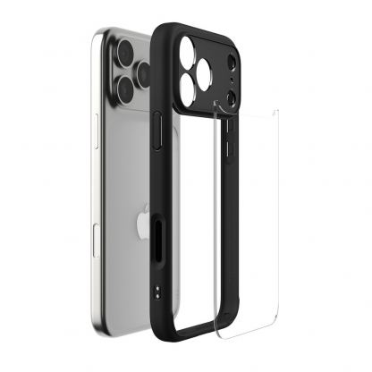 Хибриден кейс с висока степен на защита за iPhone 17 Pro - Spigen Ultra Hybrid Case (черен-прозрачен) 7
