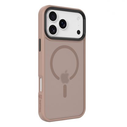 Хибриден удароустойчив кейс с MagSafe за iPhone 17 Pro Max - Tactical MagForce Hyperstealth Cover (розово злато) 2