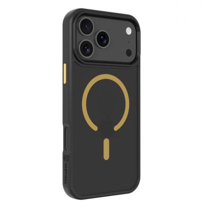 Хибриден удароустойчив кейс с MagSafe за iPhone 17 Pro Max - Tactical MagForce Hyperstealth 2.0 Cover (черен-жълт) 2